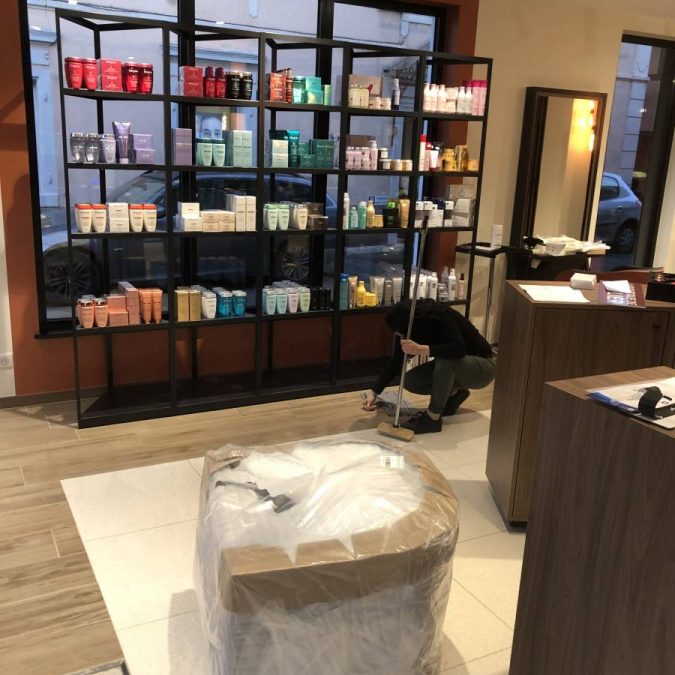 Rénovation complète du salon de coiffure Intermède à Rixheim Cernay 28