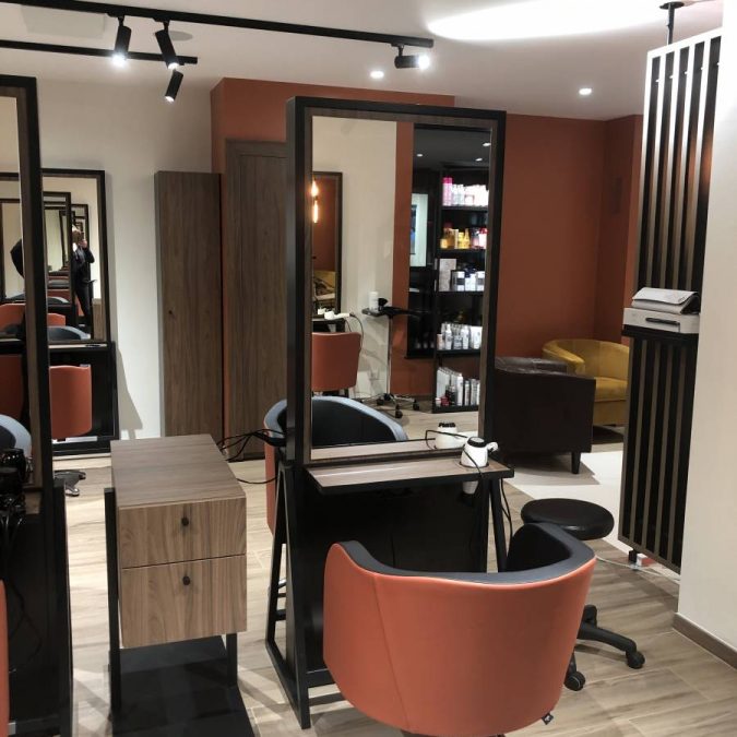 Rénovation complète du salon de coiffure Intermède à Rixheim Kingersheim 35